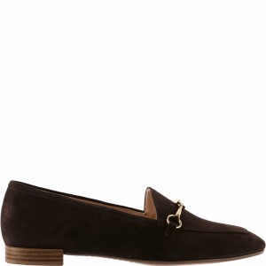 Högl Close Halbschuhe Damen Darkbrown | YSUA-69740